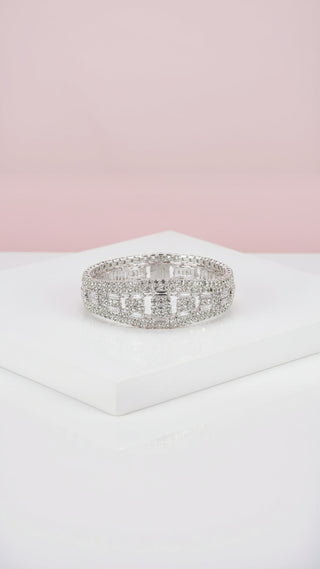 Luxe Gem Set Crystal Bracelet