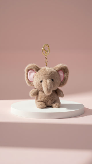 Elephant Plush Key Ring & Bag Charm