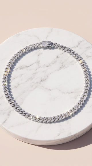 Pavé Link Statement Chain Necklace