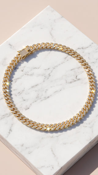 Pavé Link Statement Chain Necklace
