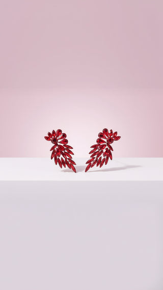 Maxi Teardrop Crystal Drop & Dangle Earrings