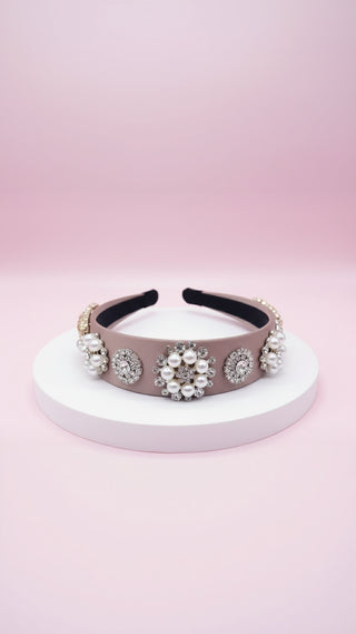Luxe Pearl Crystal Hair band