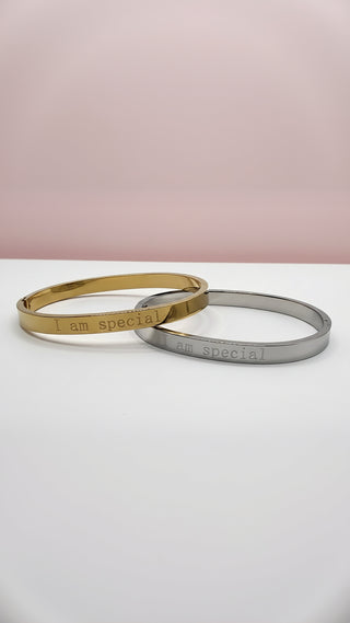 I Am Special Stainless Steel Bangle