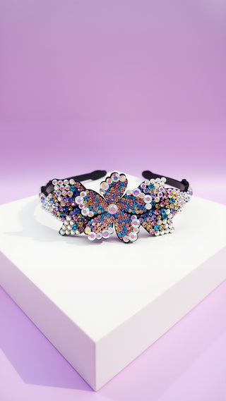 Flower Cluster Crystal Hair band