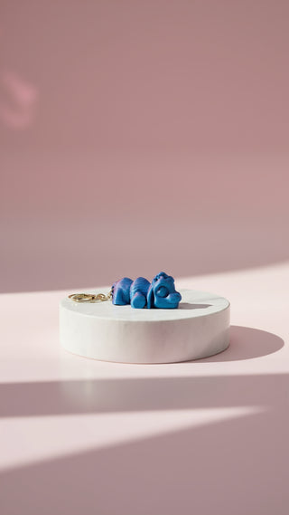 3D Printed Articulated Fantasy Dog: Bioplastic Fidget Key Ring