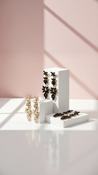 Flower Crystal Drop & Dangle Earrings