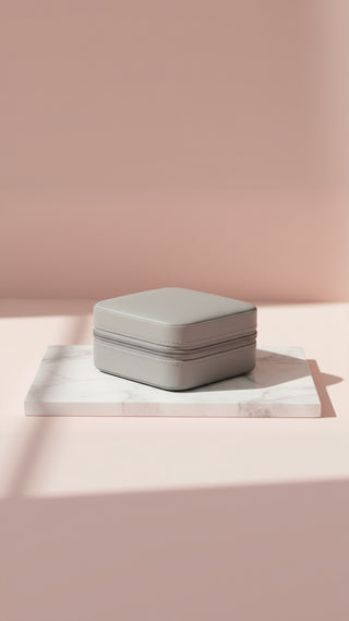 Portable Square Travel Jewellery Box