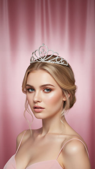 Curved Crystal Wedding Bridal Tiara Crown