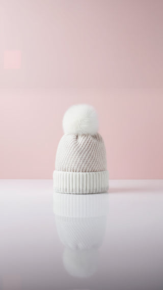 Rainbow Soft Knit Fluffy Bobble Hats Pack of 12