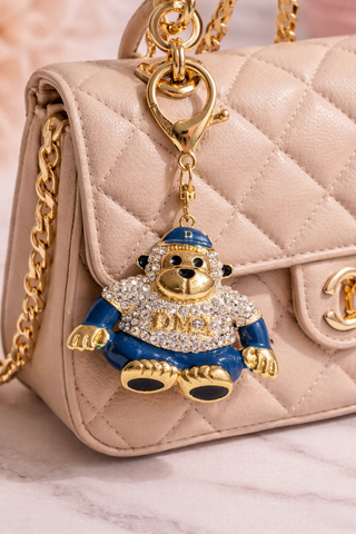 Monkey Crystal Key Ring & Bag Charm