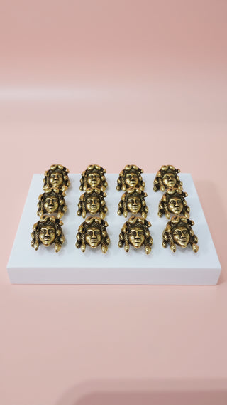 Stainless Steel Medusa Men's Biker Ring