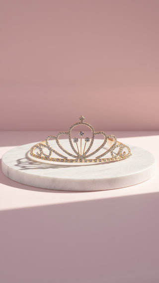 Curved Crystal Wedding Bridal Tiara Crown