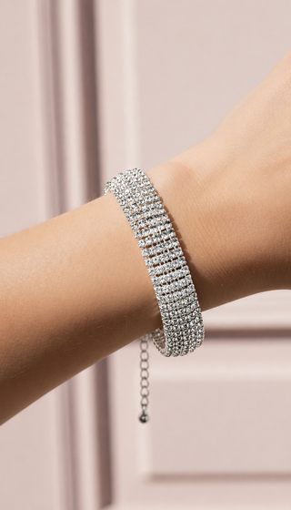 Classic Zircon Crystal Tennis Bracelet