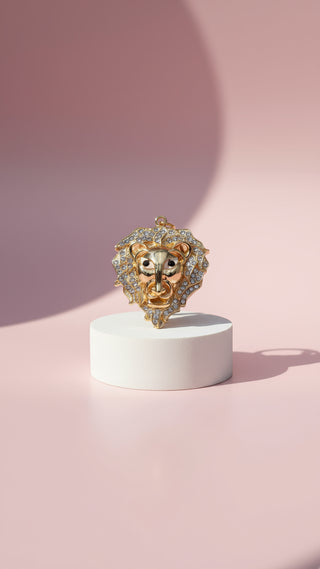 Lion Crystal Key Ring & Bag Charm