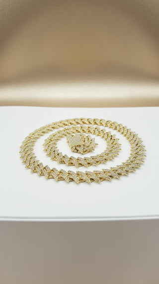 Iced Out Chain Necklace Stainless Steel