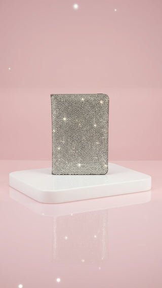 Luxe Crystal Travel Passport Holder Wallet