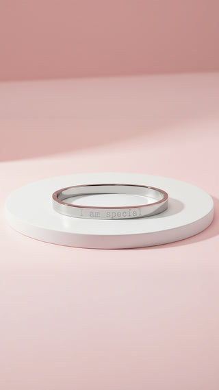 I Am Special Stainless Steel Bangle