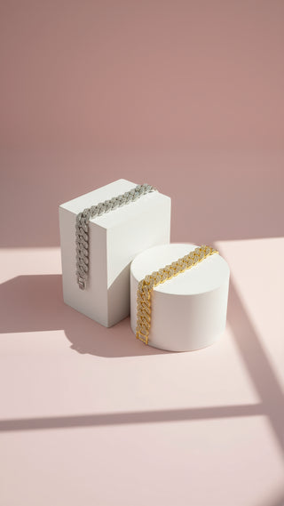 Magnum XL Stainless Steel Crystal Bracelet Chain