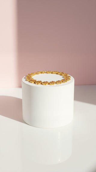 Clover Leaf Gold Link Bracelet