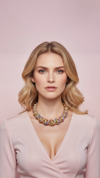 Elixir Collection Spiral Crystal Necklace