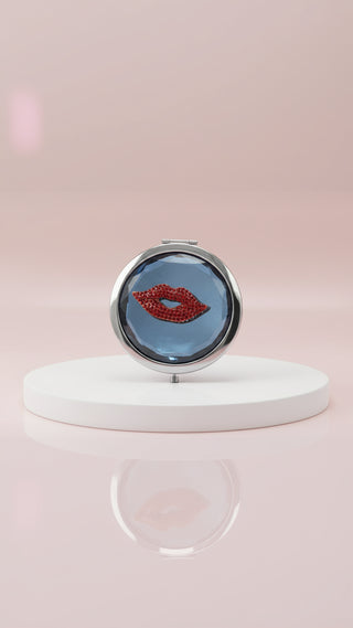 Red Lips Compact Mirror & Gift Box