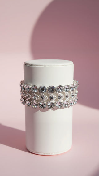 Geometric Stretchy Crystal Bracelet