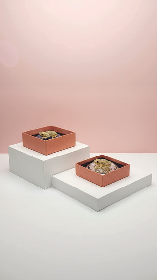 Crystal Frog Compact Mirror & Gift Box