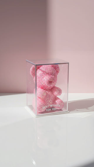 Crystal Glitter Teddy Bear Figurine With Gift Box