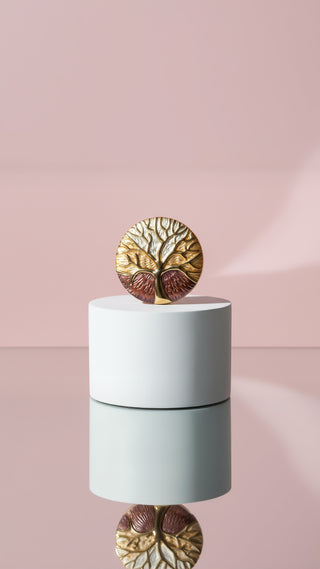 Tree Of Life Silver Stem Magnetic Brooch