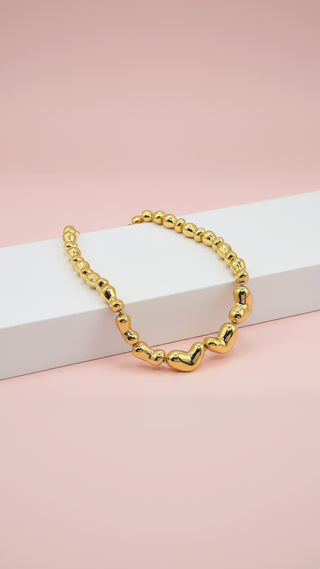 Melted Luxe Heart Necklace