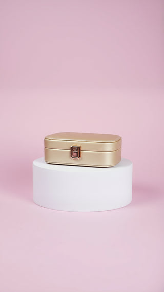 Travel Jewellery Box – Compact Trinket Organizer With Mirror