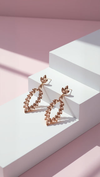 Oval Crystal Drop & Dangle Earrings