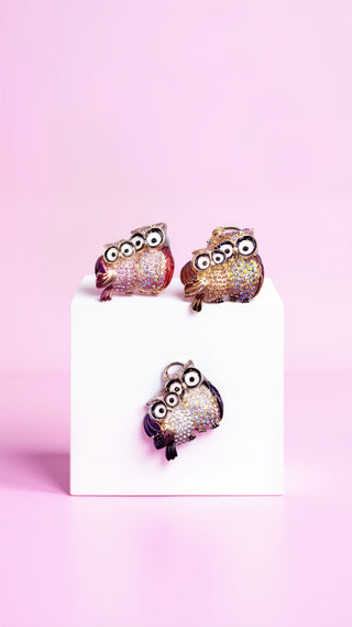 Owl & Baby Owl Key Ring & Bag Charm