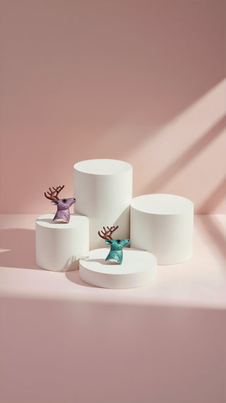 Stag Alloy Festive Brooch