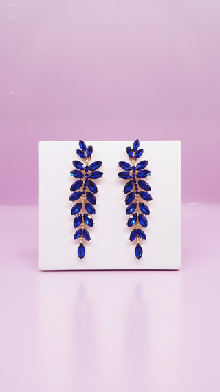 Layered Teardrop Crystal Drop & Dangle Earrings