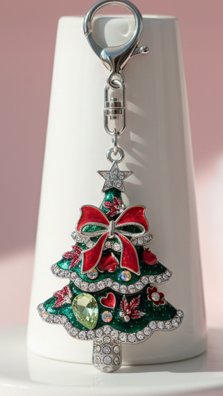 Christmas Tree Festive Key Ring & Bag Charm