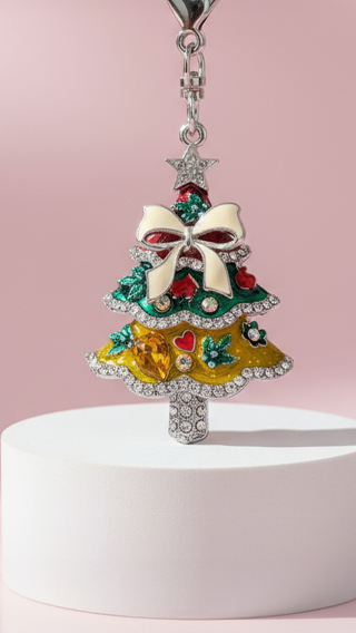 Christmas Tree Festive Key Ring & Bag Charm