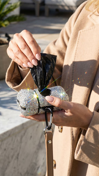 Dog Waste Poop Bag Crystal Dispenser