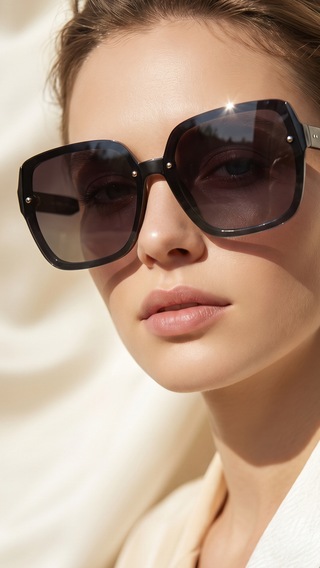 Pack Of 12 Oversized Square Frame UV400 Sunglasses