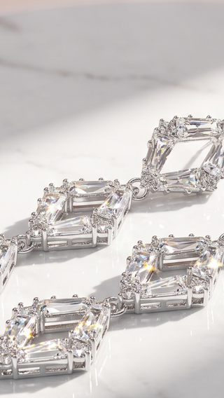 Diamond Cut Crystal Drop & Dangle Statement Earrings