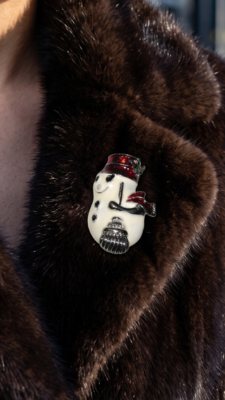 Snowman Christmas Festive Brooch Pin