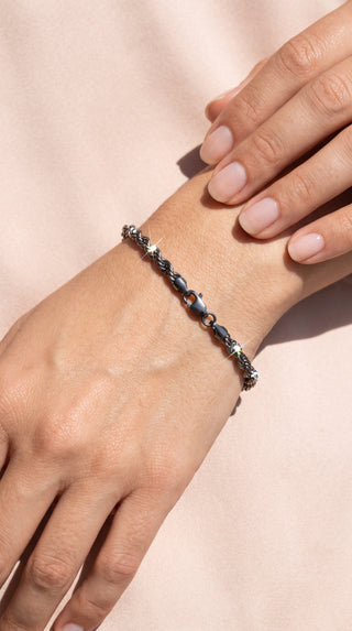 Stainless Steel Twisted Rope Chain Bracelet