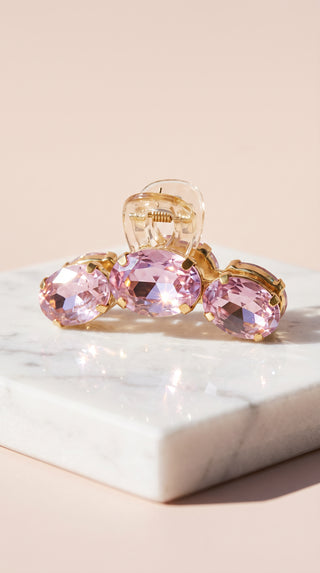 Crystal Mini Hair Claw Clamps Pack of 12