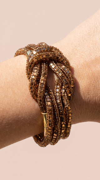 Magnetic Love Knot Crystal Bracelet