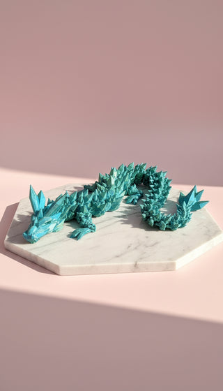3D Printed Articulated Fantasy Dragon Figurine: Bioplastic
