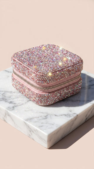 Portable Travel Crystal Jewellery Box