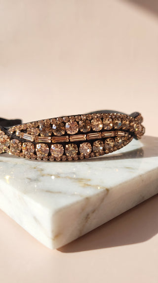 Women’s Wavey Crystal Statement Headband & Hair Band