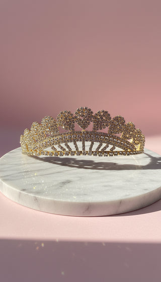 Oval Crystal Wedding Bridal Tiara Crown
