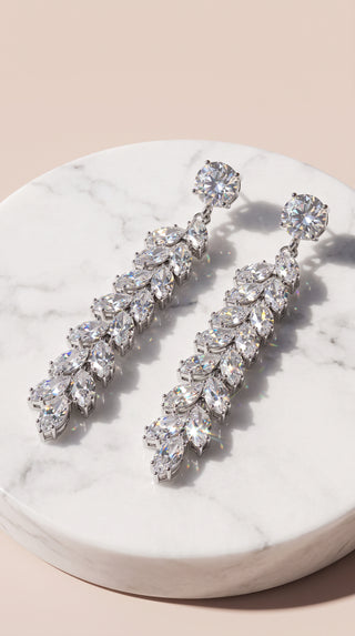 Crystal Layered Drop & Dangle Earrings
