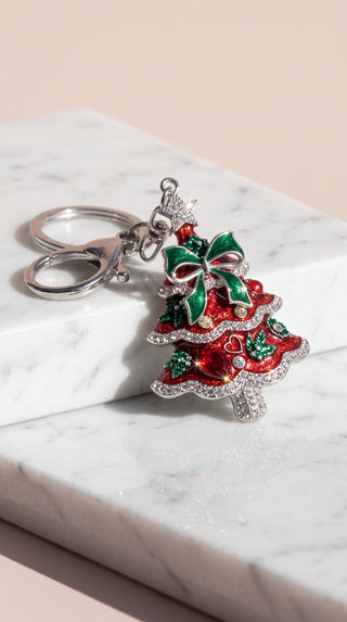 Christmas Tree Festive Key Ring & Bag Charm